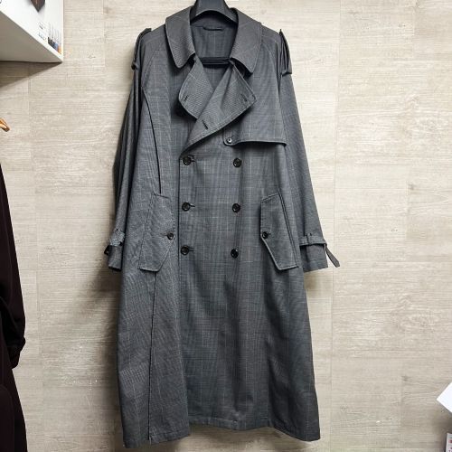 stein DOUBLE SHADE TRENCH COAT GLENCHECK