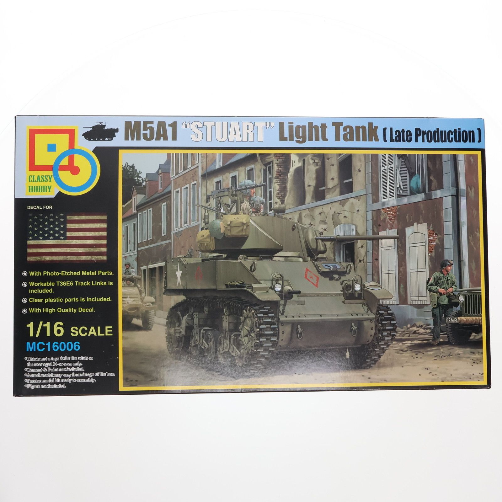 1/16 M5A1 スチュアート 後期型 プラモデル(CLHMC16006) Classy Hobby(クラッシーホビー)