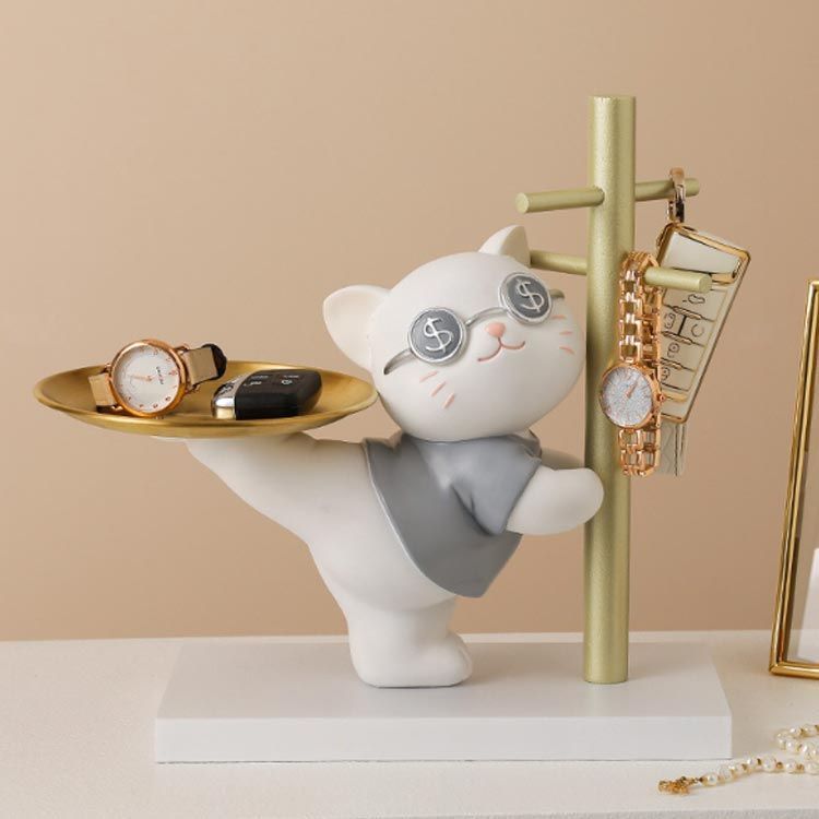 置物 マッスル ブルドッグ 小物入れ 皿持ち ブラック 犬 ドッグ