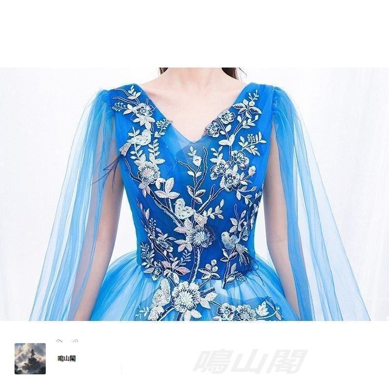 ケープ袖 フラワー