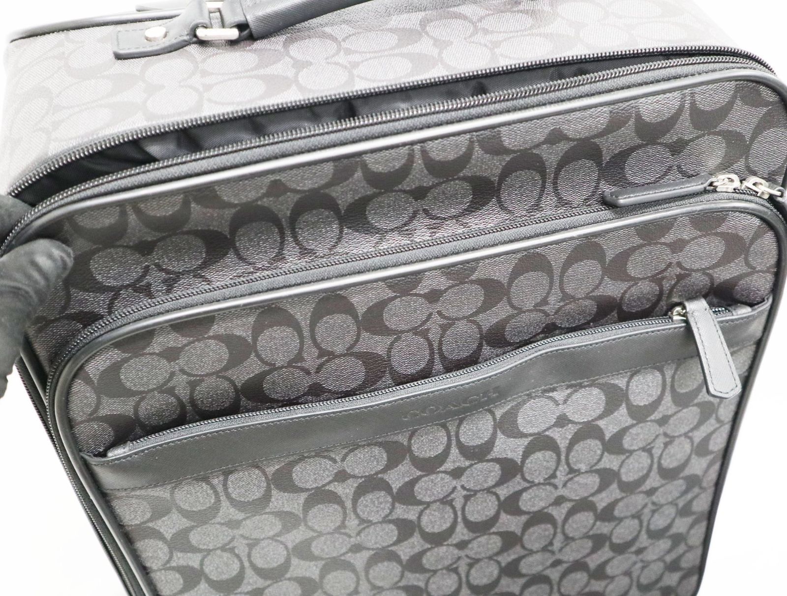 COACH 機内持込み キャリーケース シグネチャー スーツケース PVC