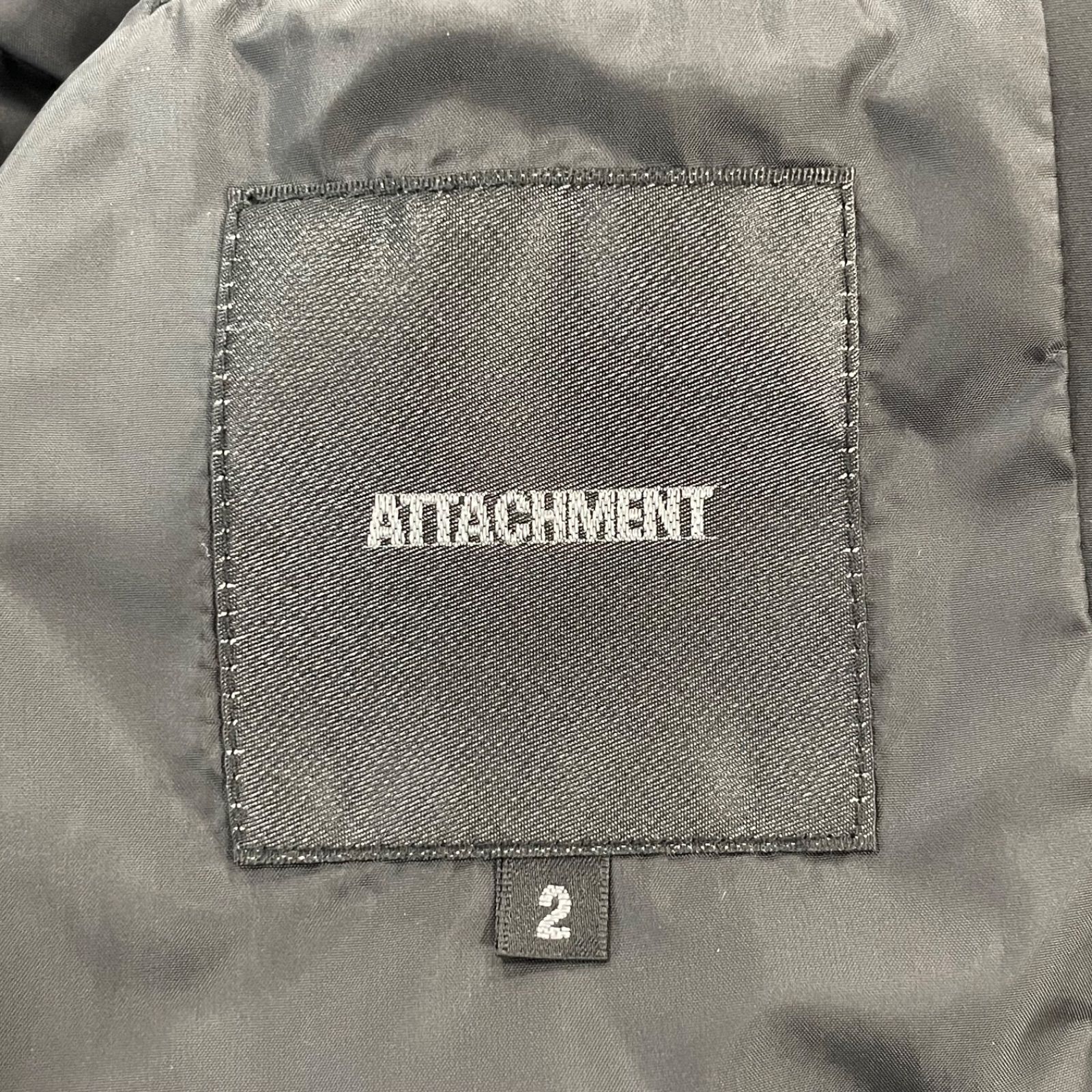 67】ATTACHMENT アタッチメント ダウンジャケット ブラック サイズ2 N 
