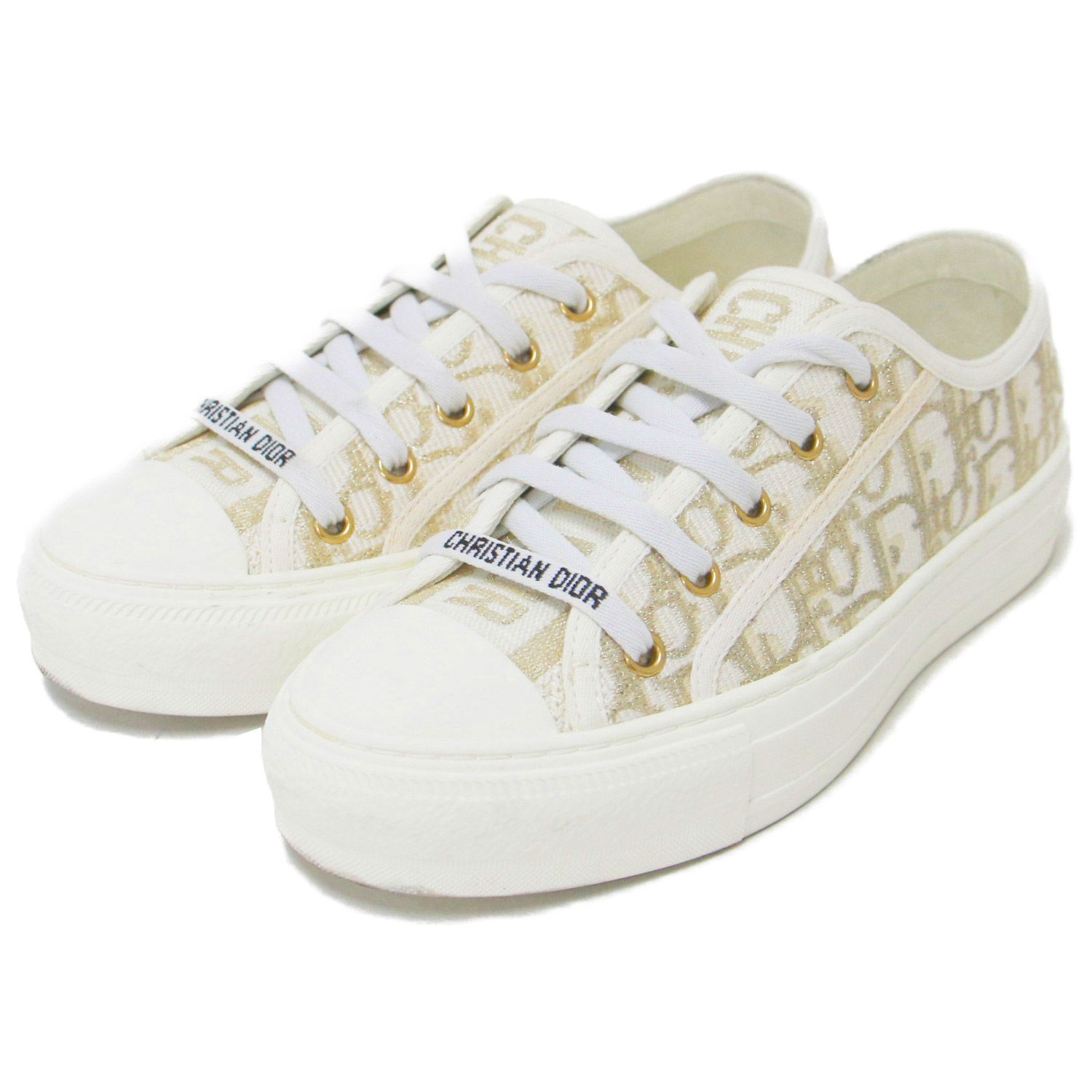 CHRISTIAN DIOR ロゴスニーカー靴クリーニング済36 1/2