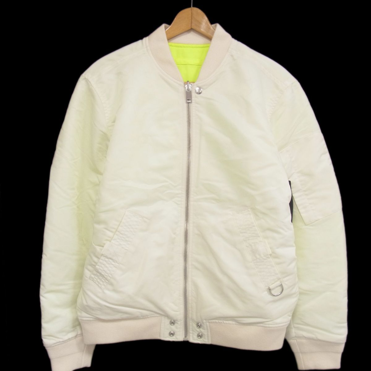 美品 定価49，500円DIESEL J-ROSS-NEW LOGO-REV  MA-1 リバーシブル フライトジャケット ボンバージャケット ディーゼル 激シブ メンズ