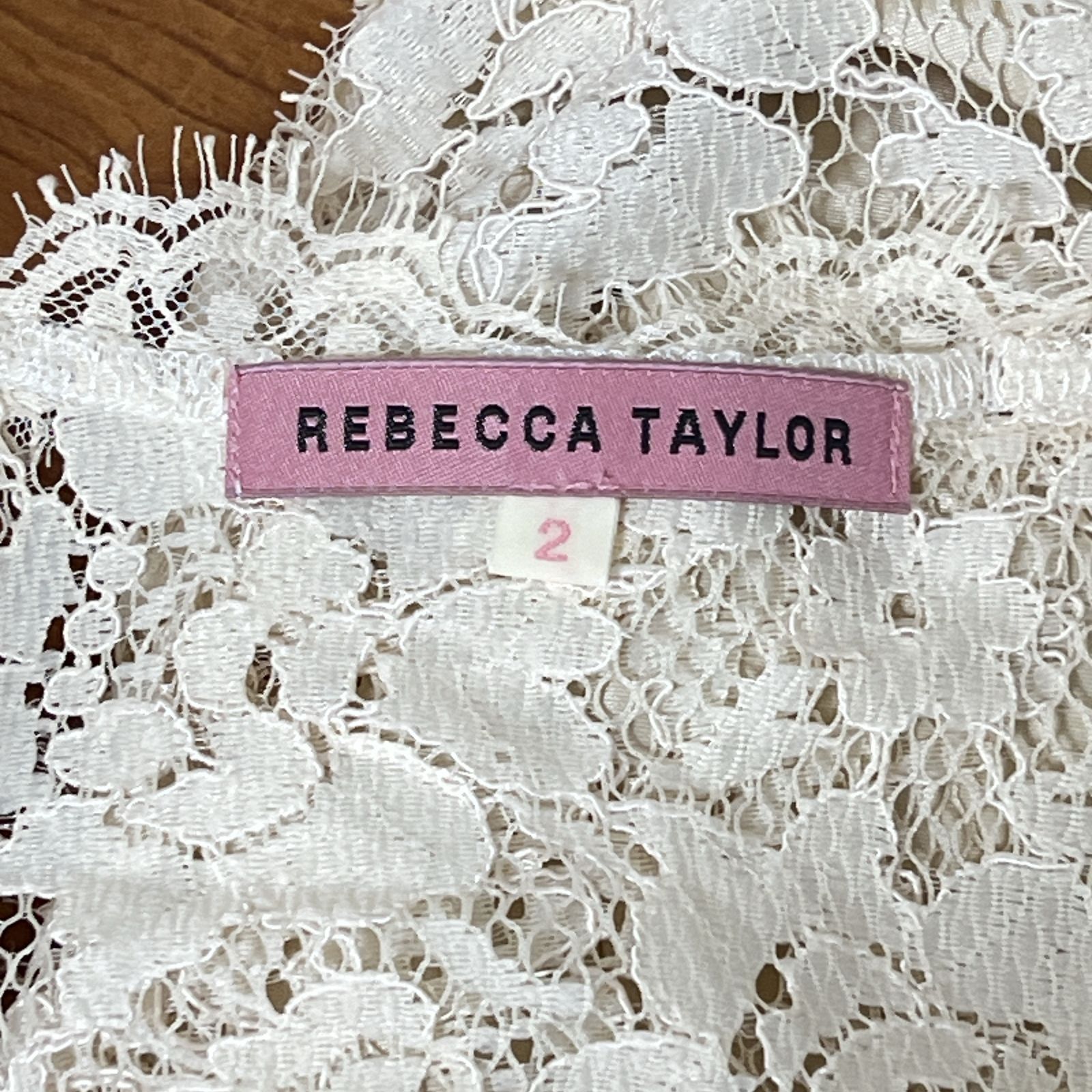 REBECCA TAYLOR レベッカテイラー 2 M相当 クリーム レースワンピース