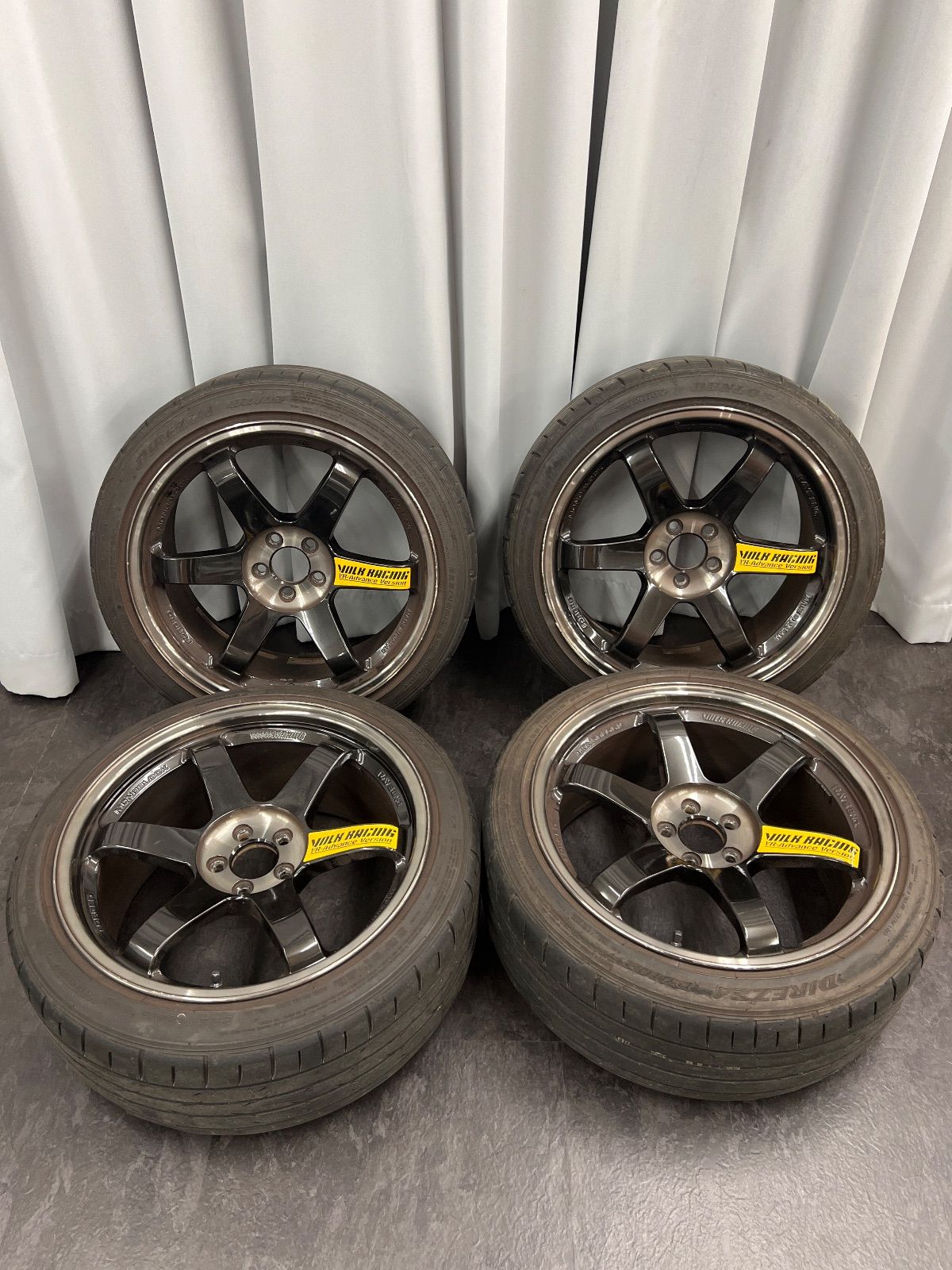 送料込み RAYS TE37-SL レイズ ボルクレーシング タイヤホイールセット