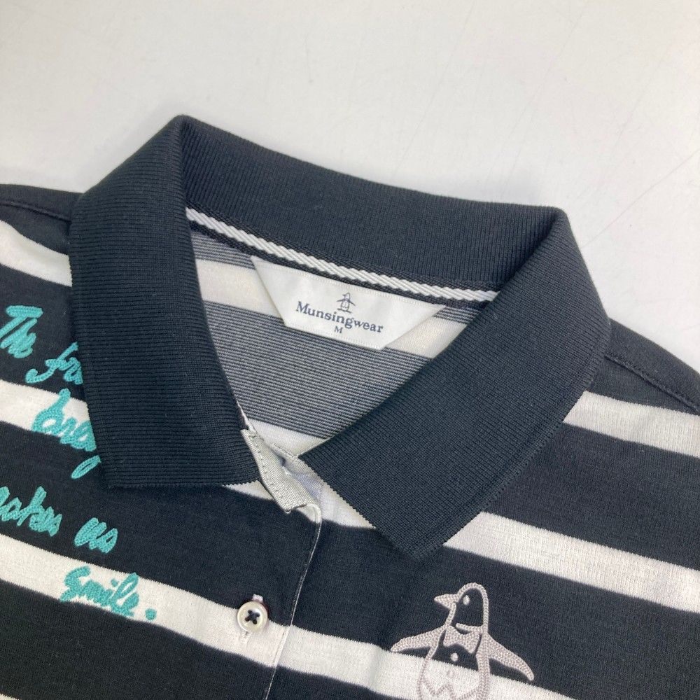 Munsingwear - マンシングウェア　ゴルフウェアボーダーワンピース　スポーツ　半袖　Mサイズ サイズ：M MUNSING WEAR マンシングウェア ワンピース ボーダー