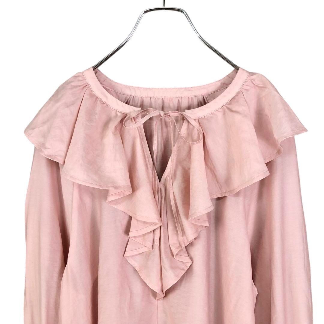 ブルゾン シャツ ピンク Arpege storyアルページュストーリー ブルゾン