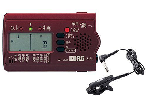 KORG コルグ 筝 チューナー 調べ WT-30K コンタクトマイク CM-300-BK セット
