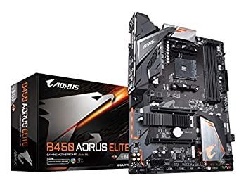 【中古】GIGABYTE B450 AORUS ELITE ATX ゲーミングマザーボード [AMD B450チップセット搭載] MB4624
