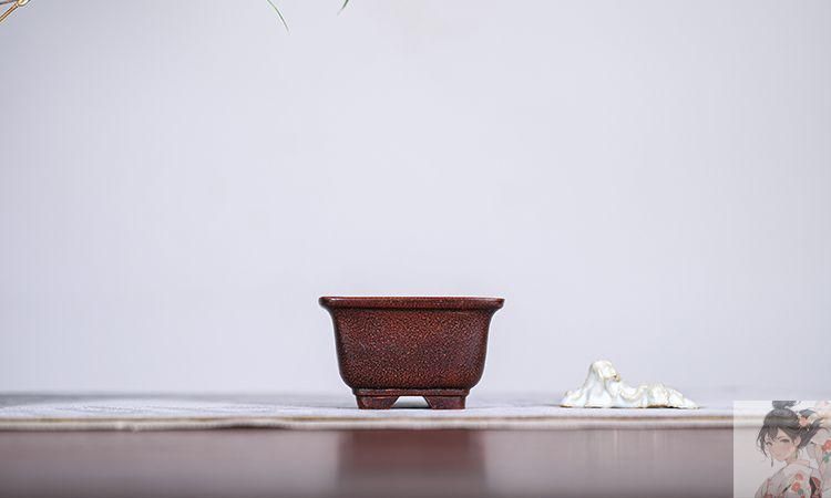 宜興紫砂鉢 正方小花鉢 盆栽鉢 植木鉢 小品盆栽鉢 大品盆栽鉢
