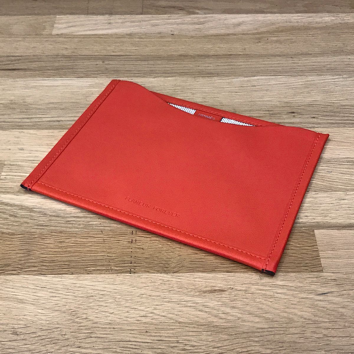 エルメス プティアッシュ パスポートケース スイフト キャンバス レッド ナチュラル 11900