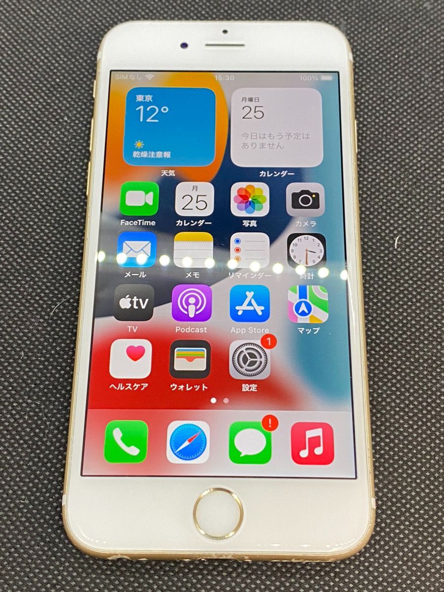 中古品】SIMフリー iPhone 6S 64GB バッテリー最大容量100％ ゴールド 