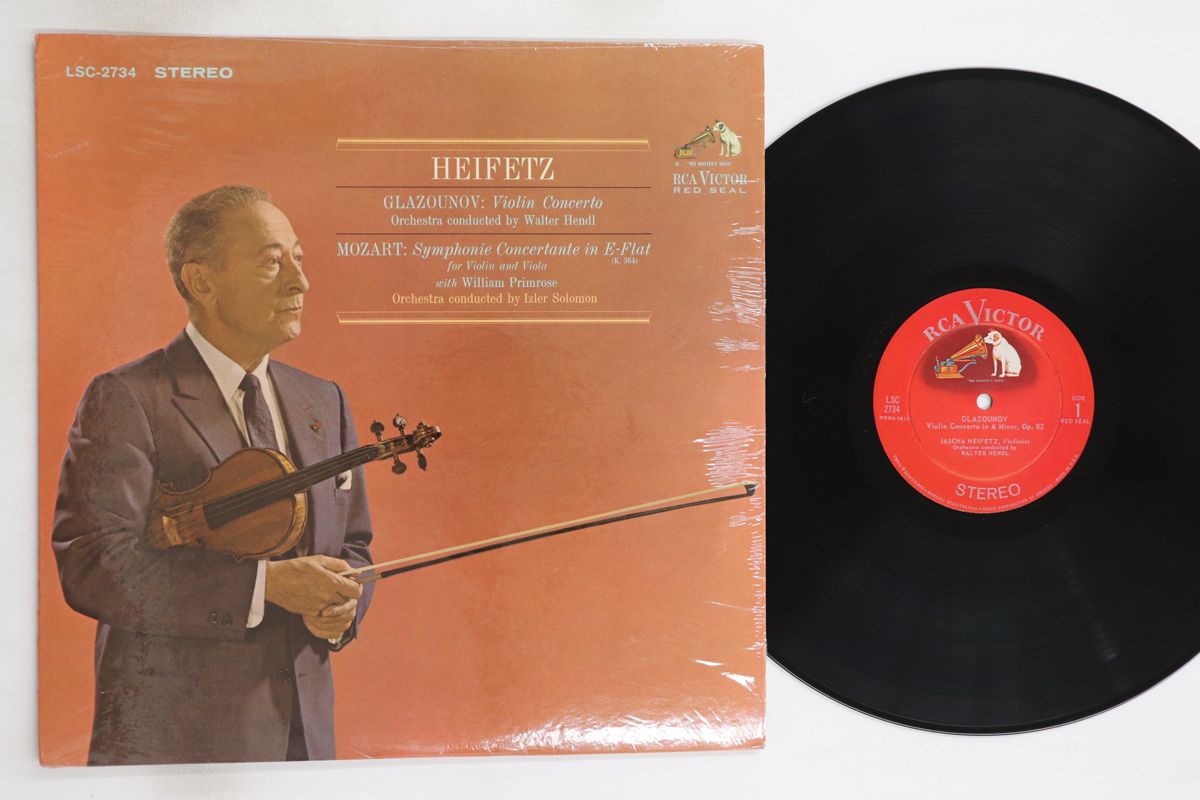 米LP ヤッシャ・ハイフェッツ, ウィリ グラズノフ ヴァイオリン協奏曲 / モーツァルト ヴァイ LSC2734 RCA VICTOR RED SEAL /00260 米LP ヤッシャ・ハイフェッツ, ウィリ グラズノフ ヴァイオリン