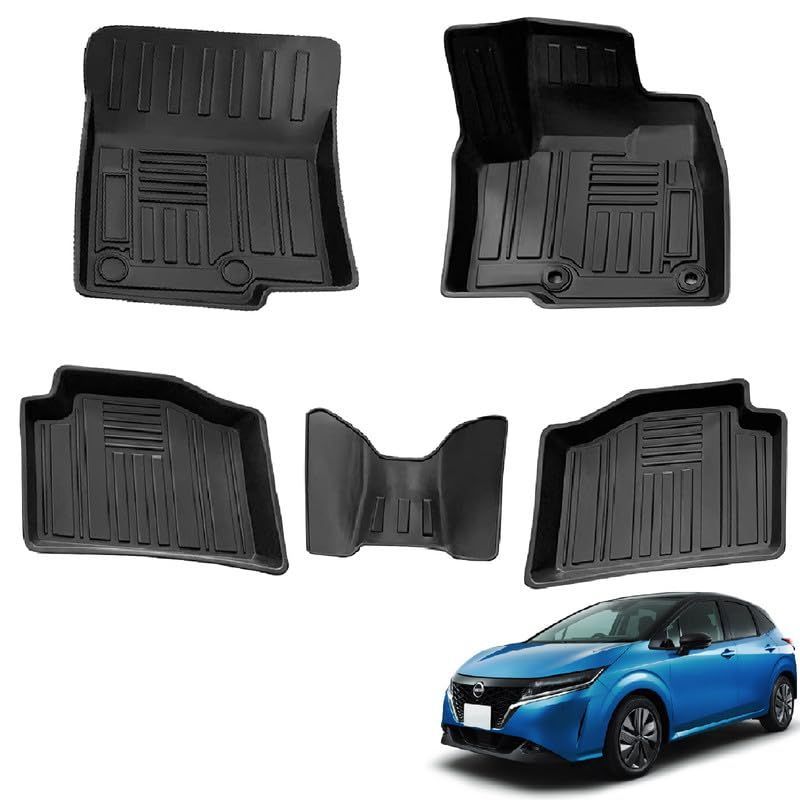 Model:ノート E13/オーラ FE13 日産 ノート E13/ノート オーラ FE13系 3Dフロアマット ノート E13系 フロアマット NISSAN NOTE AURA FE13 SFNE13 TPE素材 防水仕様 耐汚れ 耐磨耗性 滑り防止 ノート