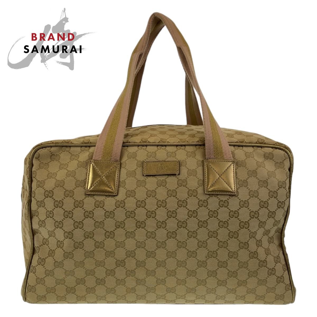 美品 GUCCI ボストンバッグ 旅行バッグ シェリーライン GG 大容量 GUCCI グッチ シェリーライン ボストンバッグ 旅行鞄 GG