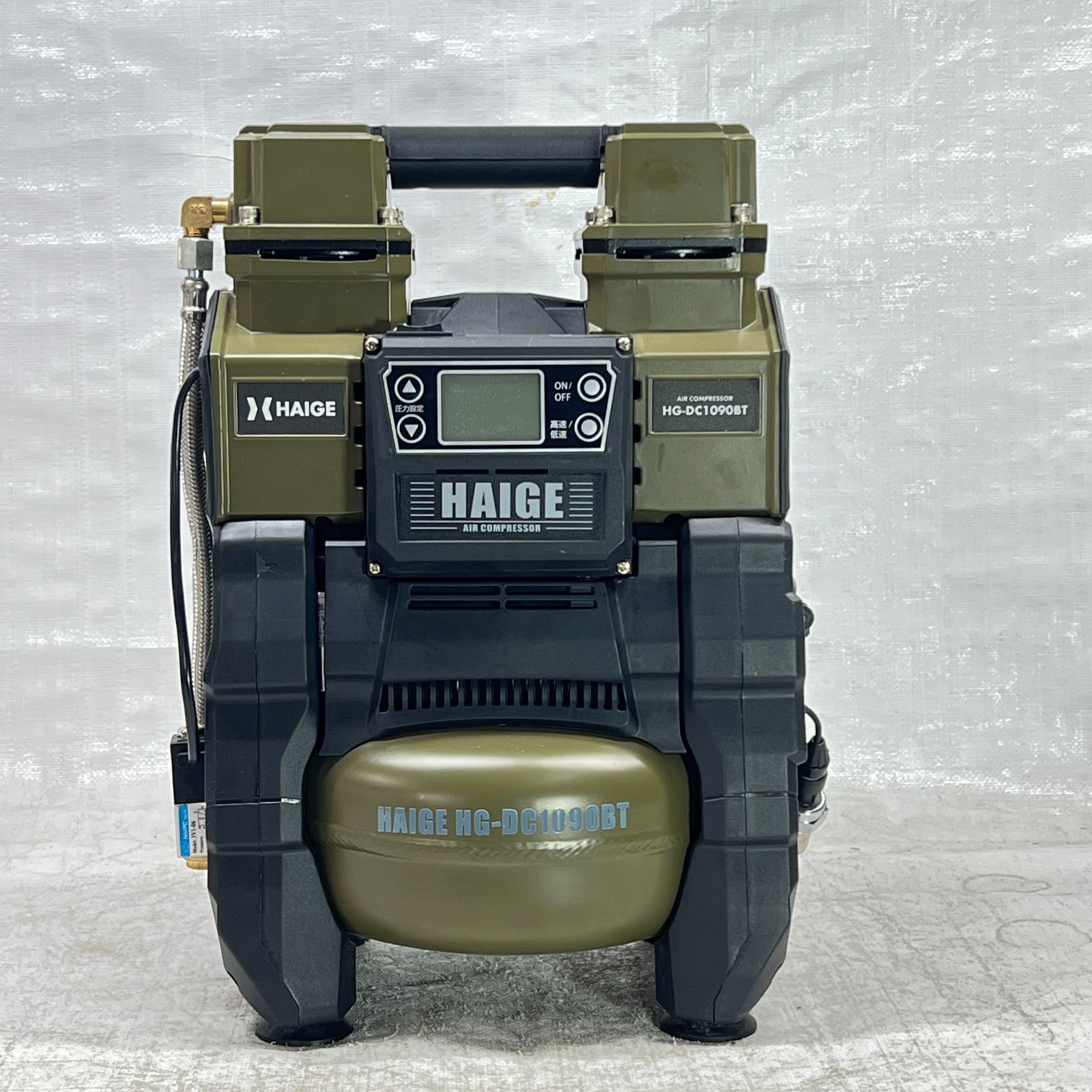 中古品】 【お買い得！】 エアーコンプレッサー 100V 5L アルミタンク 
