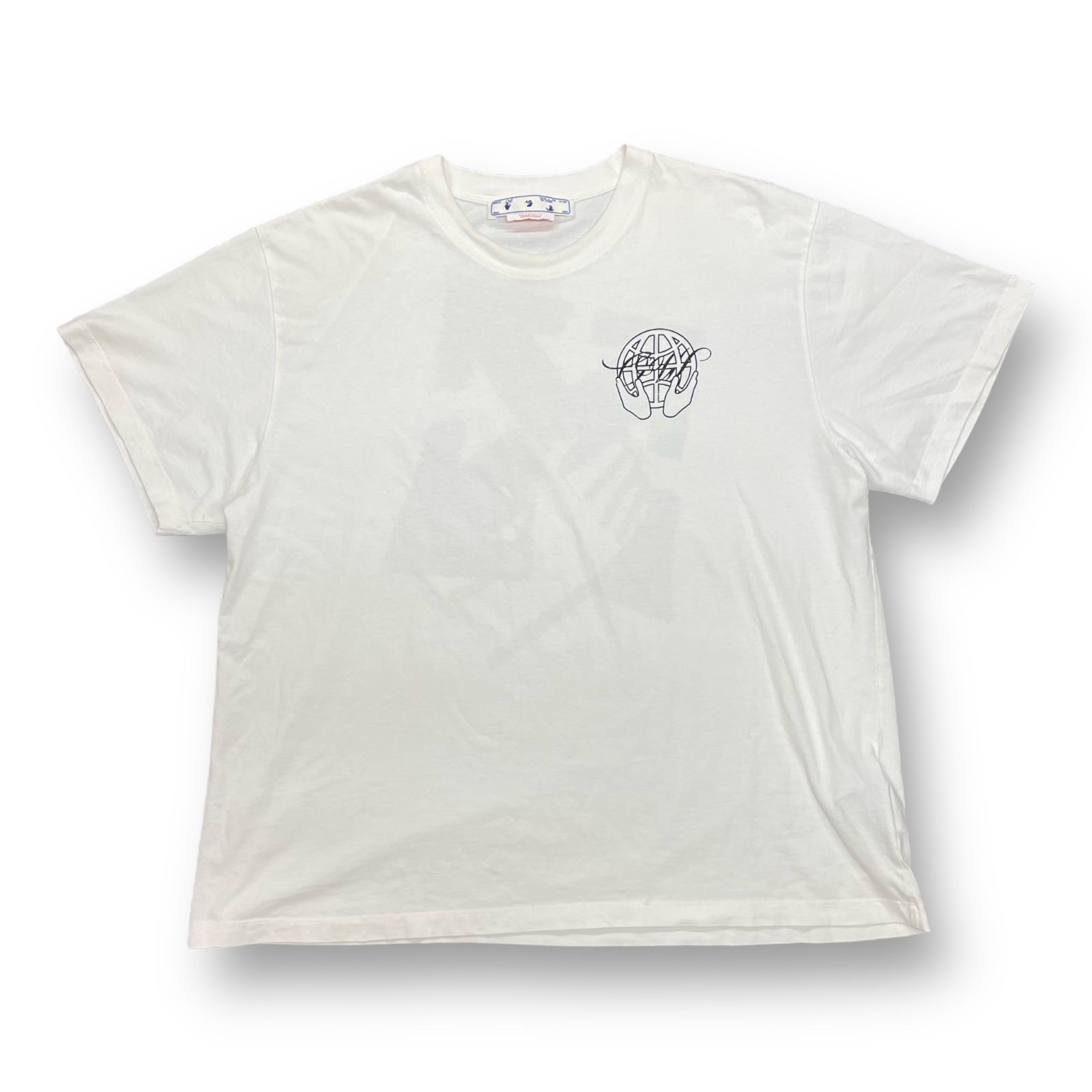 国内正規 OFF-WHITE 23SS Hand Arrow T-Shirt ハードアロープリントTシャツ オフホワイト  OMAA038S23JER003 L 54838A - メルカリ