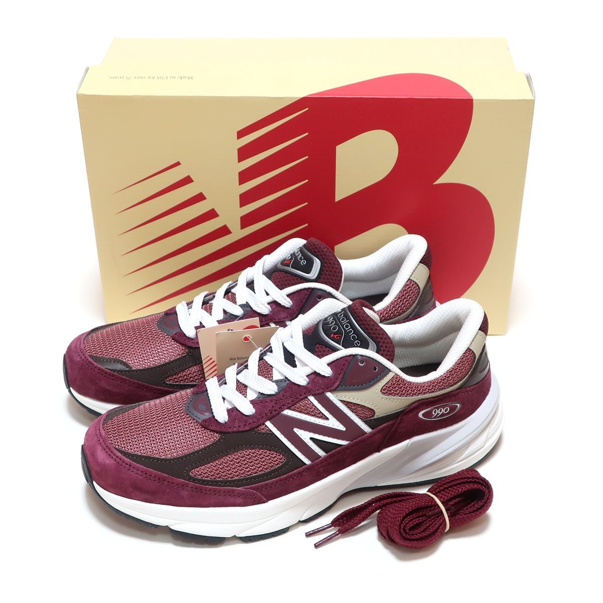 NEW BALANCE U990BT6 BURGUNDY MADE IN USA U990V6 M990 