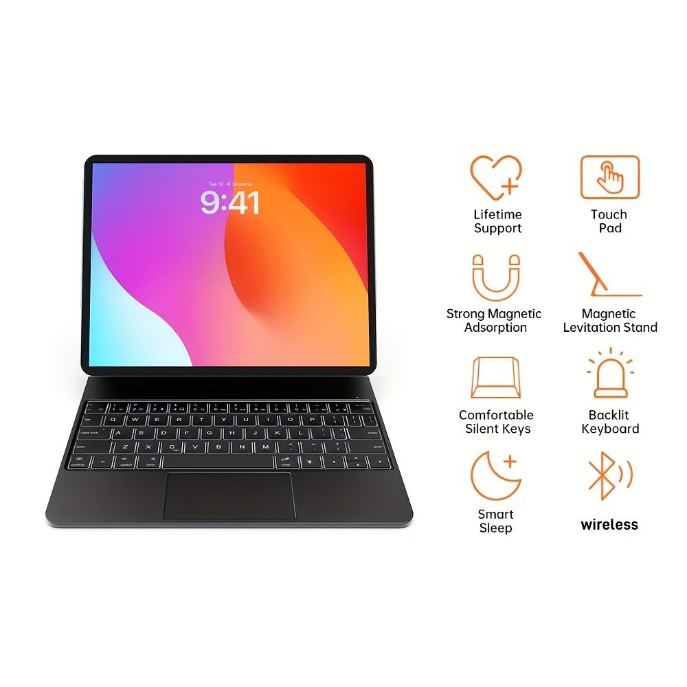 - USB充電式バックライト付きワイヤレスキーボード