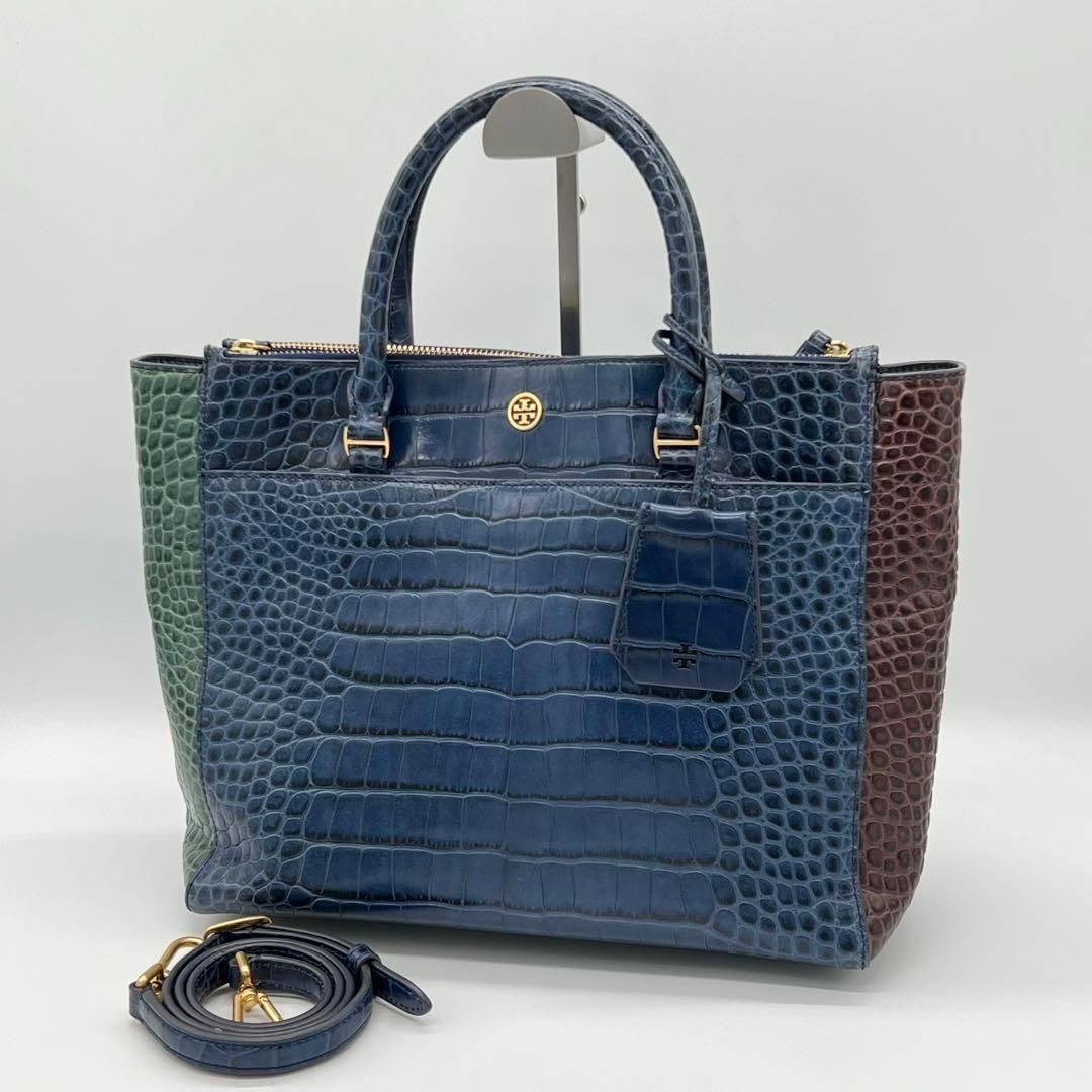#Tory Burch#極美品　#レア　#正規品　ツイード＆ 革ハンドバッグ Tory Burch#極美品 #レア #正規品 ツイード＆ 革ハンドバッグ