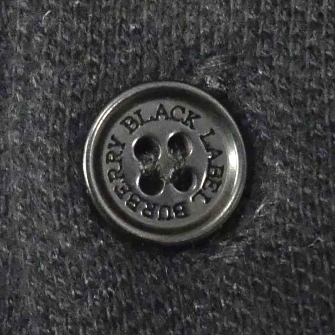 日本製 バーバリー 廃盤 ポロシャツ M メンズ ビッグロゴ グレーTY1879 BURBERRY BLACK LABEL - 廃盤 バーバリーブラックレーベル T