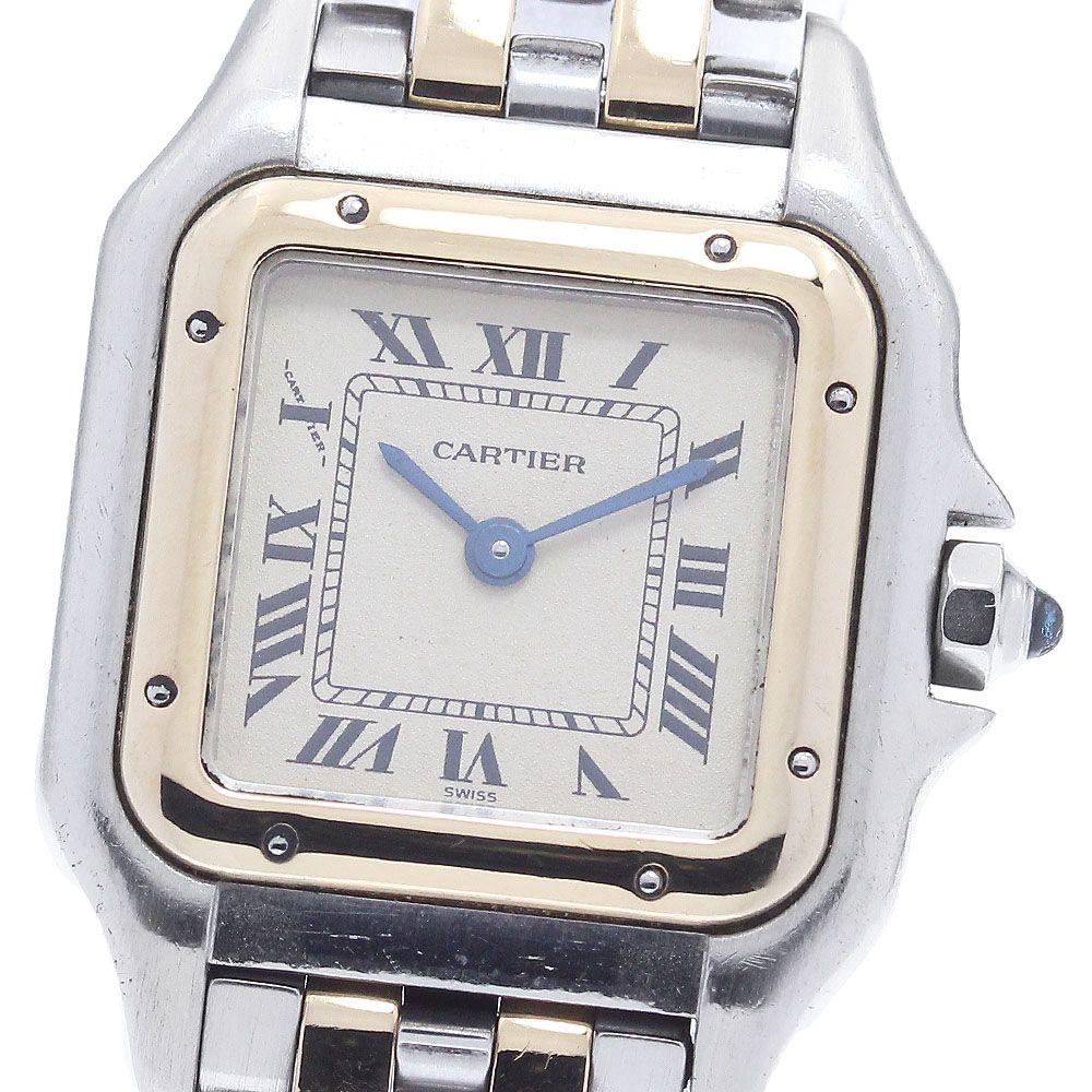 カルティエ CARTIER パンテールSM 2ロウ クォーツ レディース_