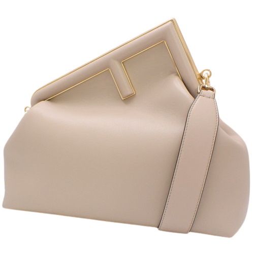 FENDI - FENDI FFロゴクラッチバッグ ベージュ⁄ブラウンの通販 by
