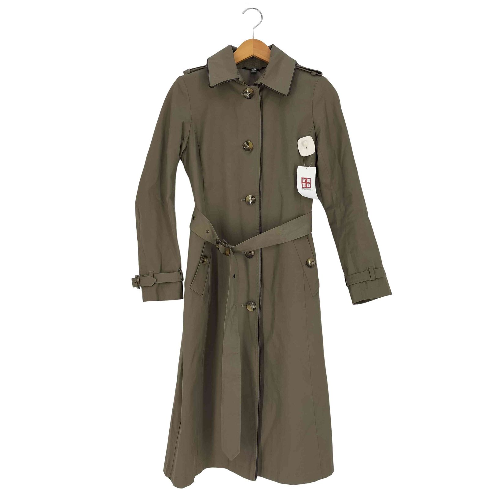 ローレンラルフローレン LAUREN RALPH LAUREN フード付き エポレット ベルテッド パイピング ステン コート レディース import XS