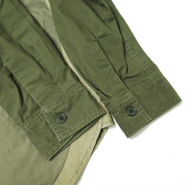 SPLOTCH of ink スプロッチオブインク 日本製 One Tone Gradation Shirts ワントーングラデーションシャツ L KHAKI 長袖 トップス g17104