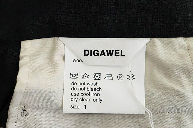 ディガウェル DIGAWEL 25SS Wool shorts アジャスター ウール ショーツ  