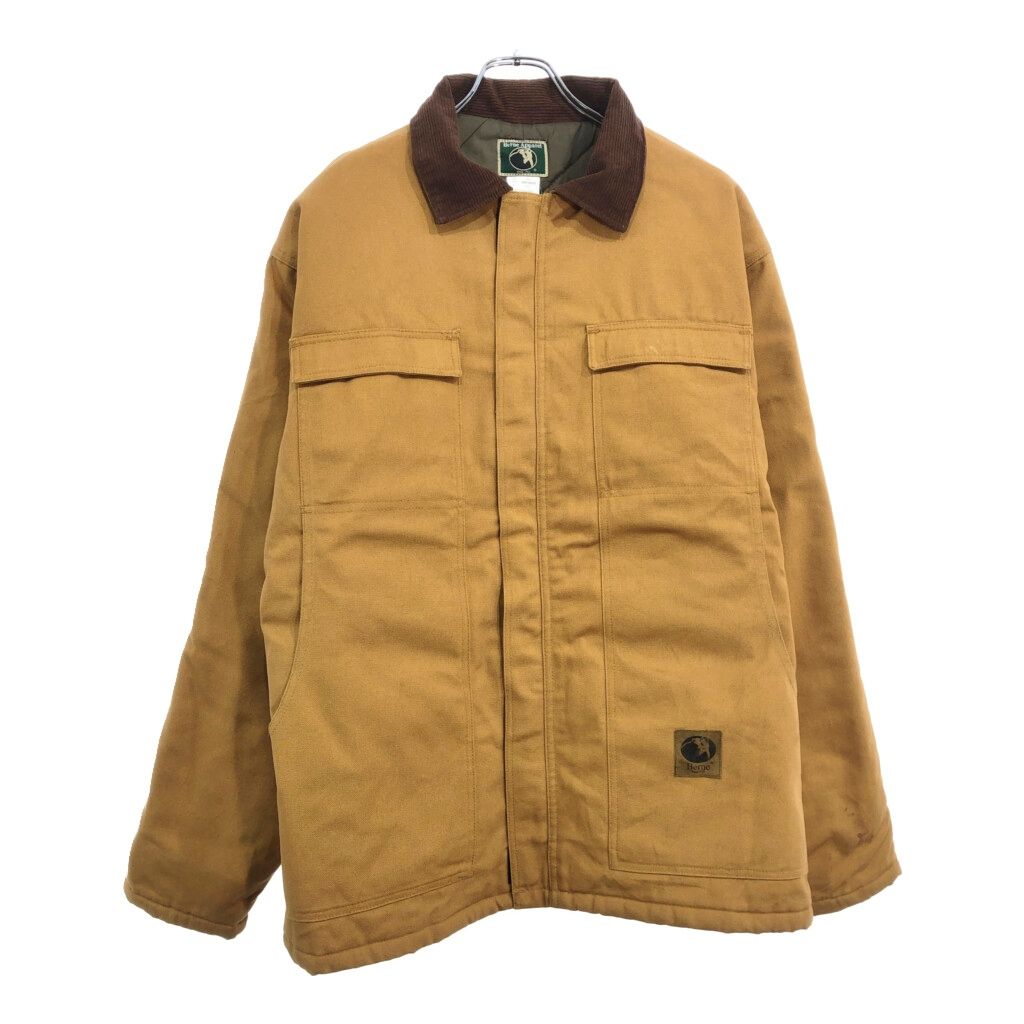 Berne Apparel ダック ワークジャケット ライトブラウン メンズ XL 古着 v4546
