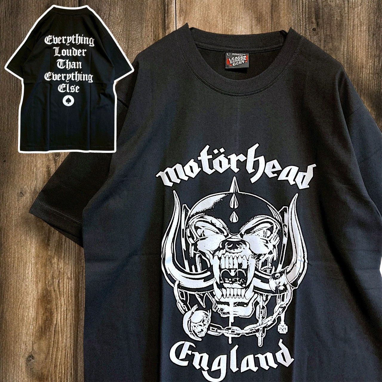 motorhead モーターヘッド バンドTシャツ ミュージックTシャツ Motorhead バンドTシャツ モーターヘッド Lemmy CHARCOAL