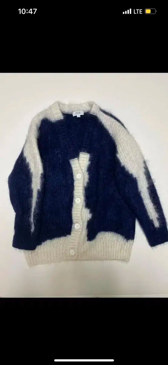 配送商品は通常配送無料。 COS オーバーサイズ パータン Vネック モヘア アルパカ カーディガン ファッションアイテム