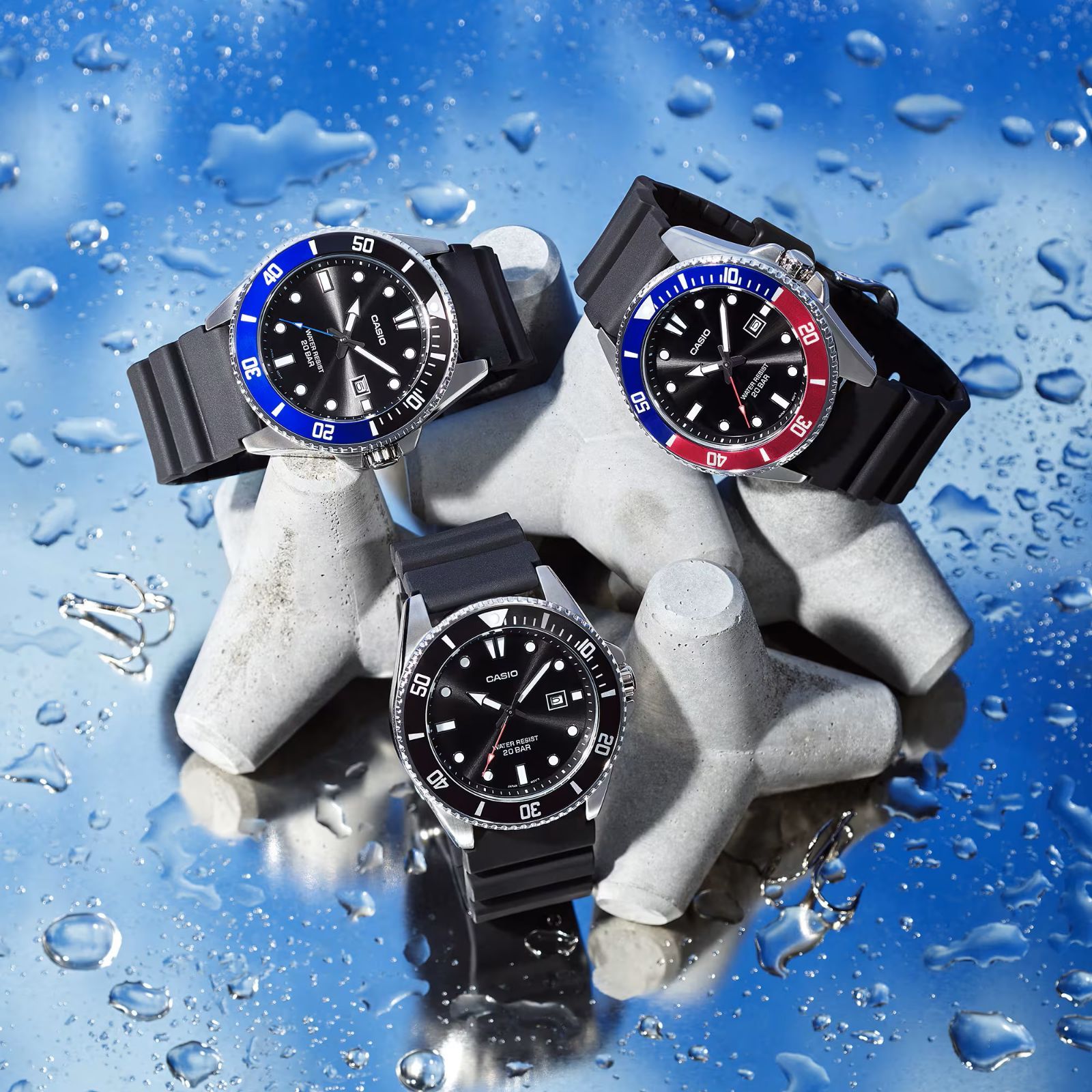 定番，定番人気 G-SHOCK/Gショック 電波ソーラー 黒青シリーズ