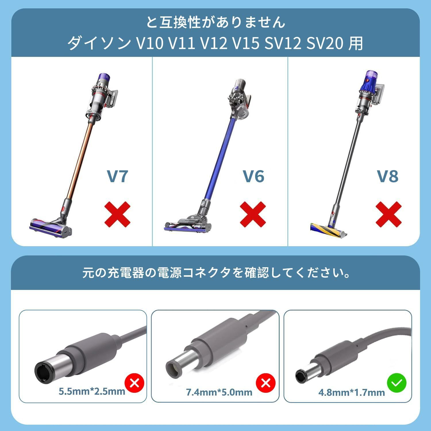 人気商品】30.45V 対応 ダイソン充電器 V10 V11 V12 V15 SV12 SV14