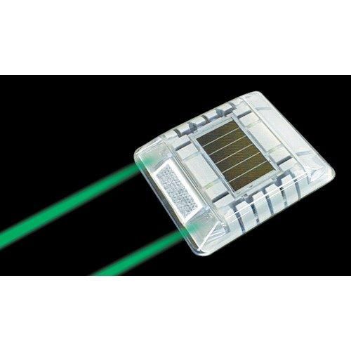 2営業日で発送 LE260G2キャットアイ ルミナスアイ マイティ ソーラー式点滅 片面 緑7520259