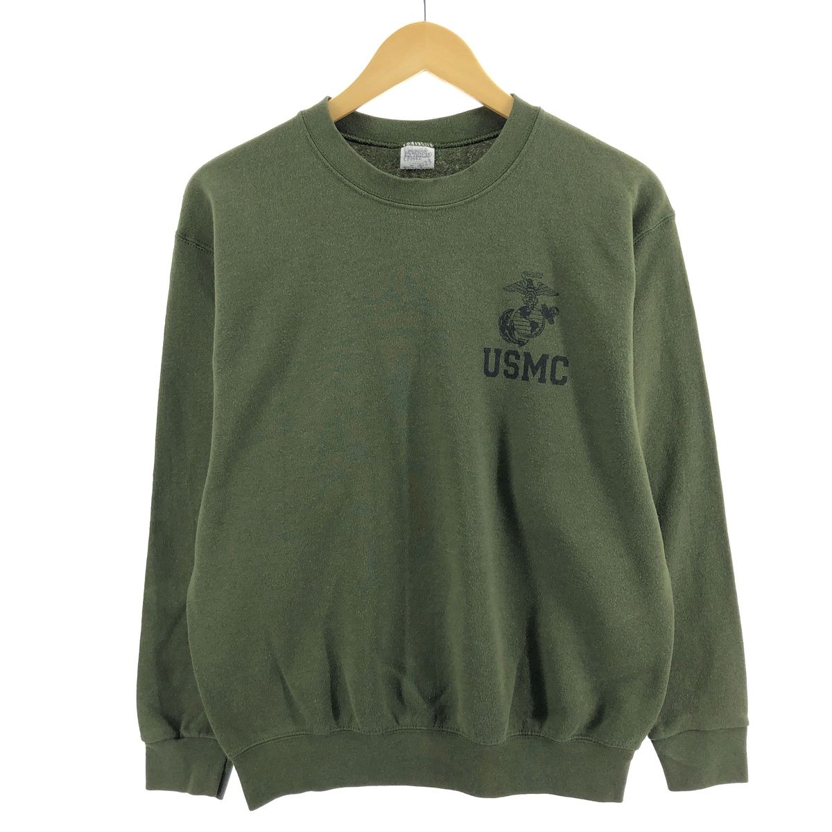 USA製古着　USMC アメリカ海兵隊 プリントスウェットシャツ トレーナー 古着 CAC USMC アメリカ海兵隊 プリントスウェットシャツ