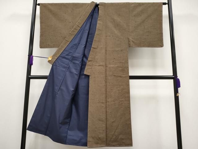 平和屋着物■極上　男性　生紬　山吹茶色　逸品　DZAA7400kh5 平和屋着物□極上 男性 生紬 山吹茶色 逸品 DZAA7400kh5