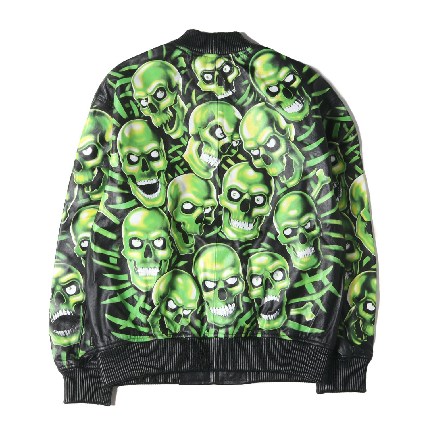 Supreme シュプリーム ジャケット サイズ:M スカル柄 シープスキン 