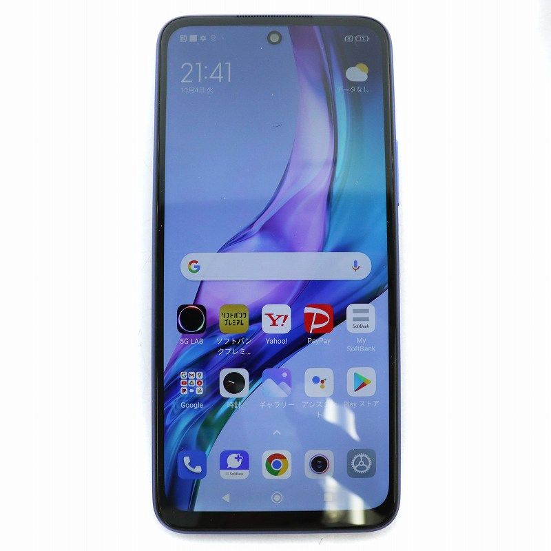 ソフトバンク SoftBank A101XM Redmi Note 10T 64GB 携帯電話 スマートフォン SIMロックなし 初期化済 動作 済 き 青 ナイトタイムブルー |MW GY18