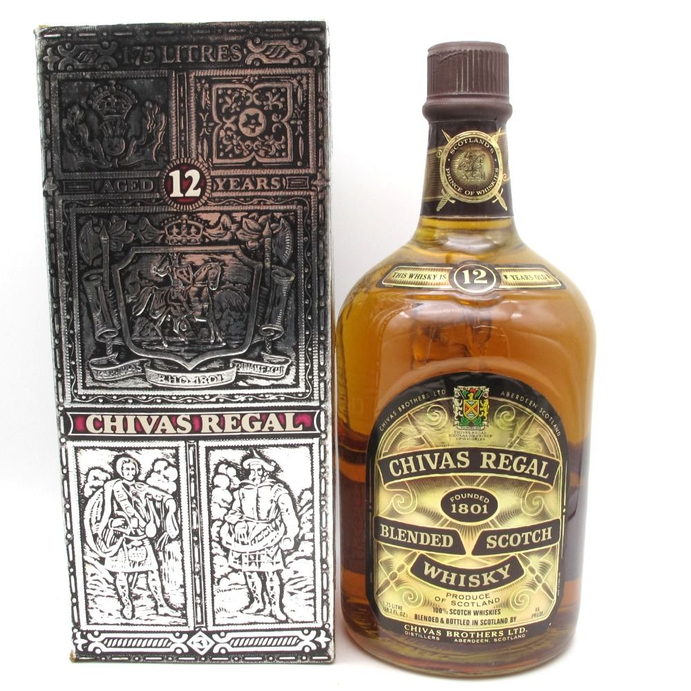 Chivas Regal シーバスリーガル ウイスキー 12年 特級表示なし 旧旧ボトル 1750ml 43% ブレンデッドスコッチ 洋酒 古酒  未開栓 - メルカリ