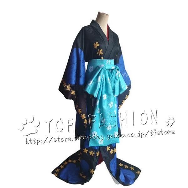 コスプレ衣装 ワンピース ONE PIECE ブラックマリア 百獣海賊団 着物 セット ウィッグ 靴 道具別売り