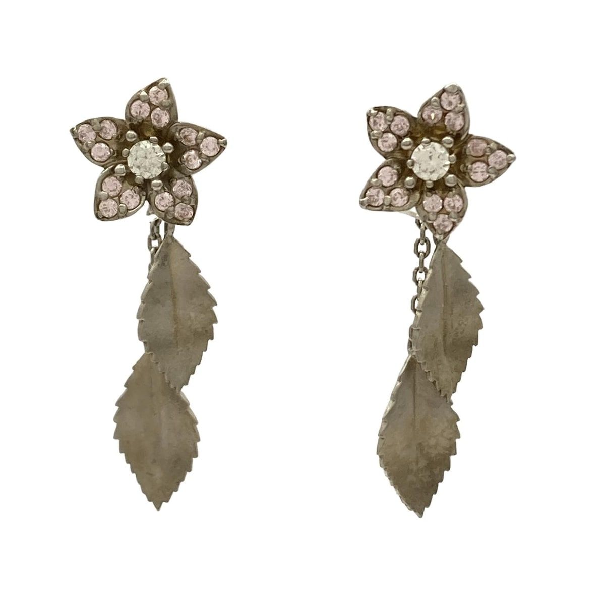 STAR JEWELRY(スタージュエリー) ピアス美品 - K18WG×シルバー