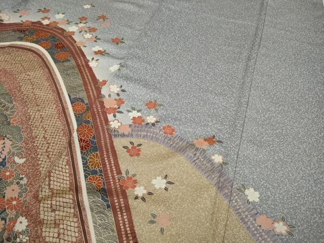 平和屋着物○ファッションデザイナー 花井幸子 訪問着 草花籬文 暈し