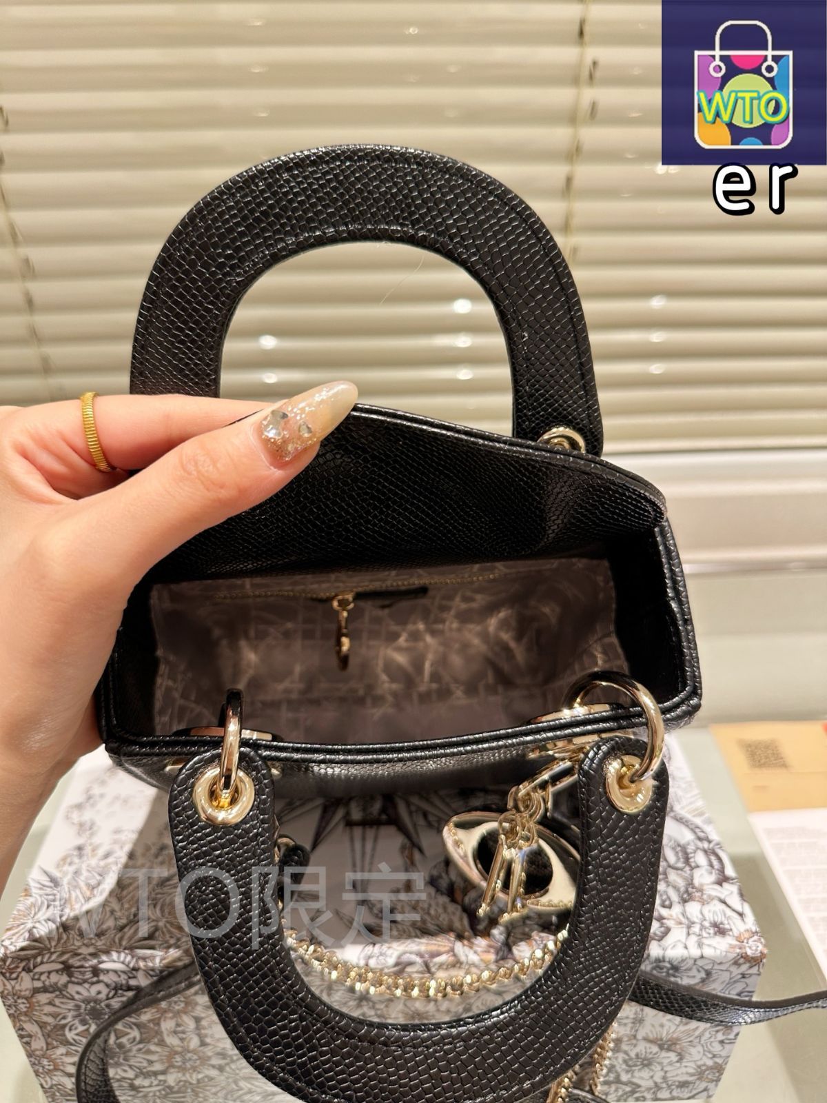*上品ツイードで差をつける*【DIOR】Dior Jolie バッグ スモール org.jpg