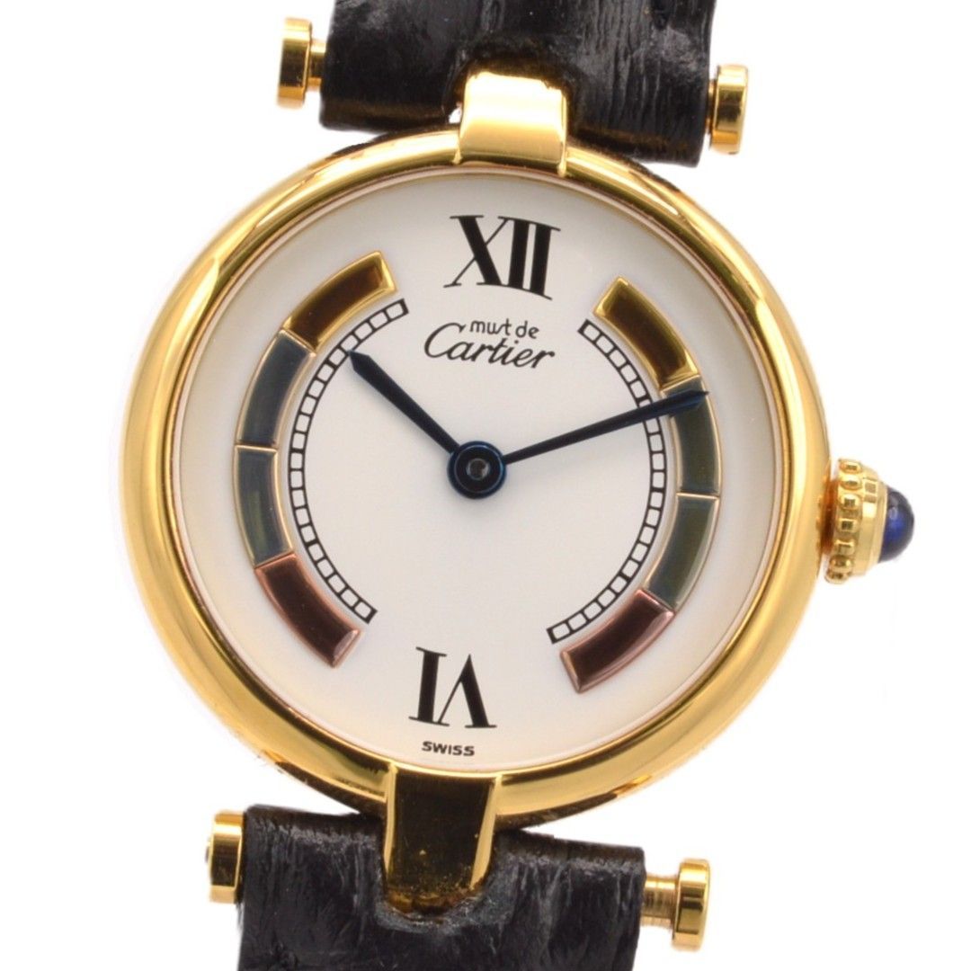 CARTIER カルティエ マストヴァンドーム W1006554 レディース腕時計 QZ 白文字盤 ウォッチ
