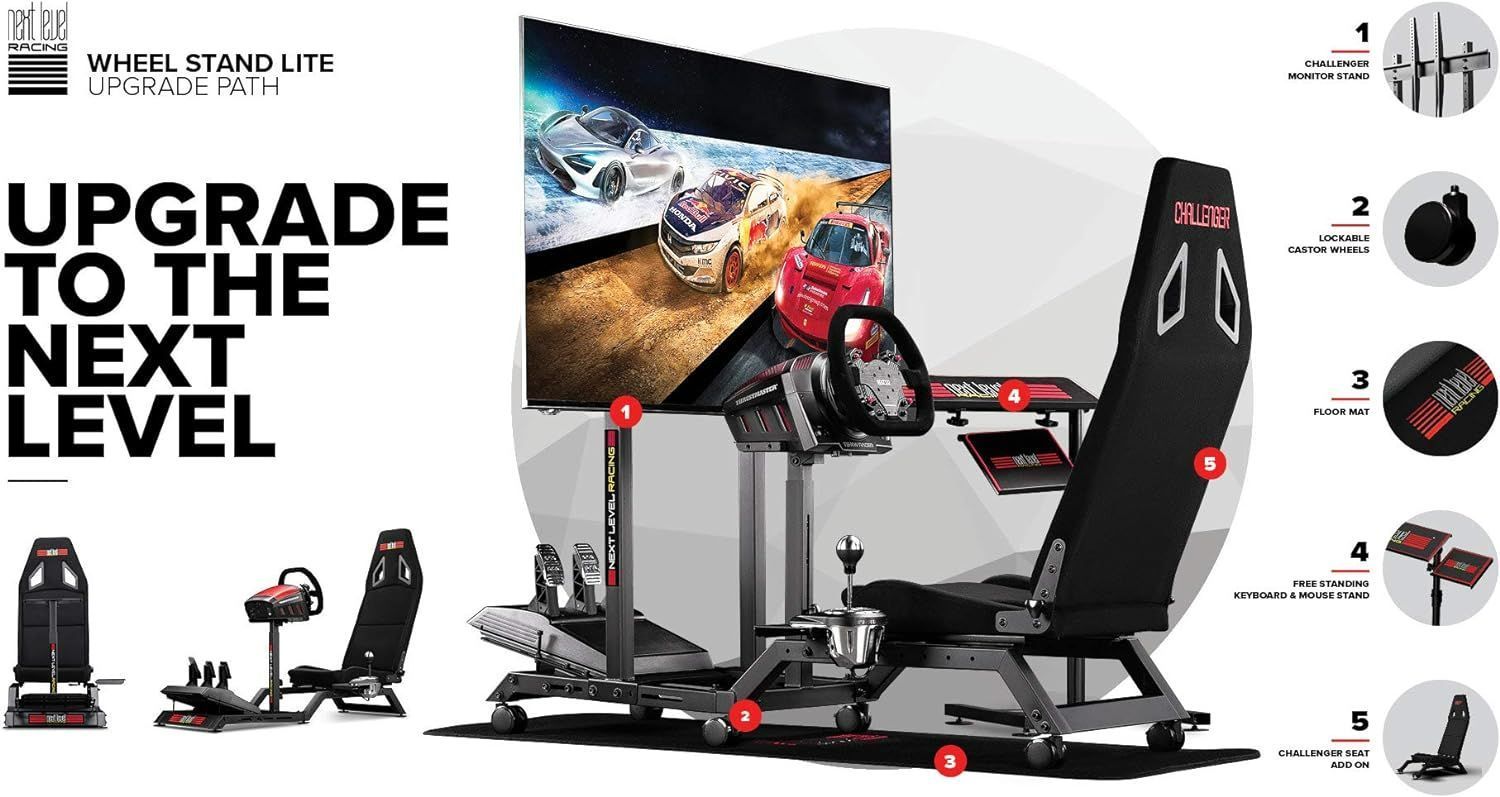 ☆新品☆Next Level Racing ステアリングコントローラー対応(Thrustmaster、Fanatec、Logitech) Wheel  Stand Lite NLR-S007 - メルカリ