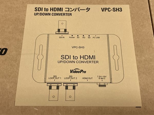 VideoPro VPC-SH3 コンバーター SDI to HDMI コンバート 変換器 映像