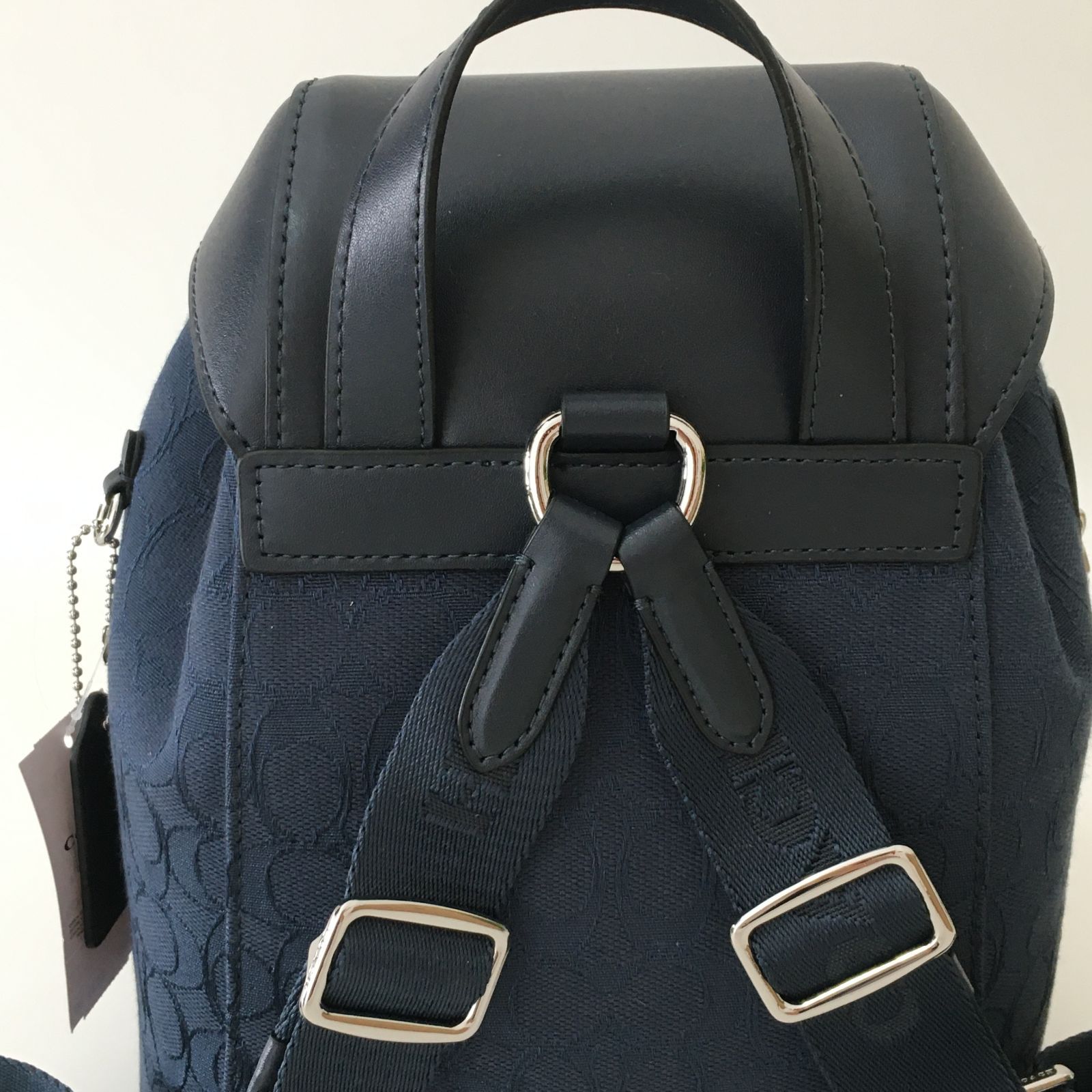 新品COACH コーチ CT817 ペースデニム バックパック ブルー - メルカリ